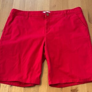 Liz Claiborne Vibrant Red Shorts Classic Size 16